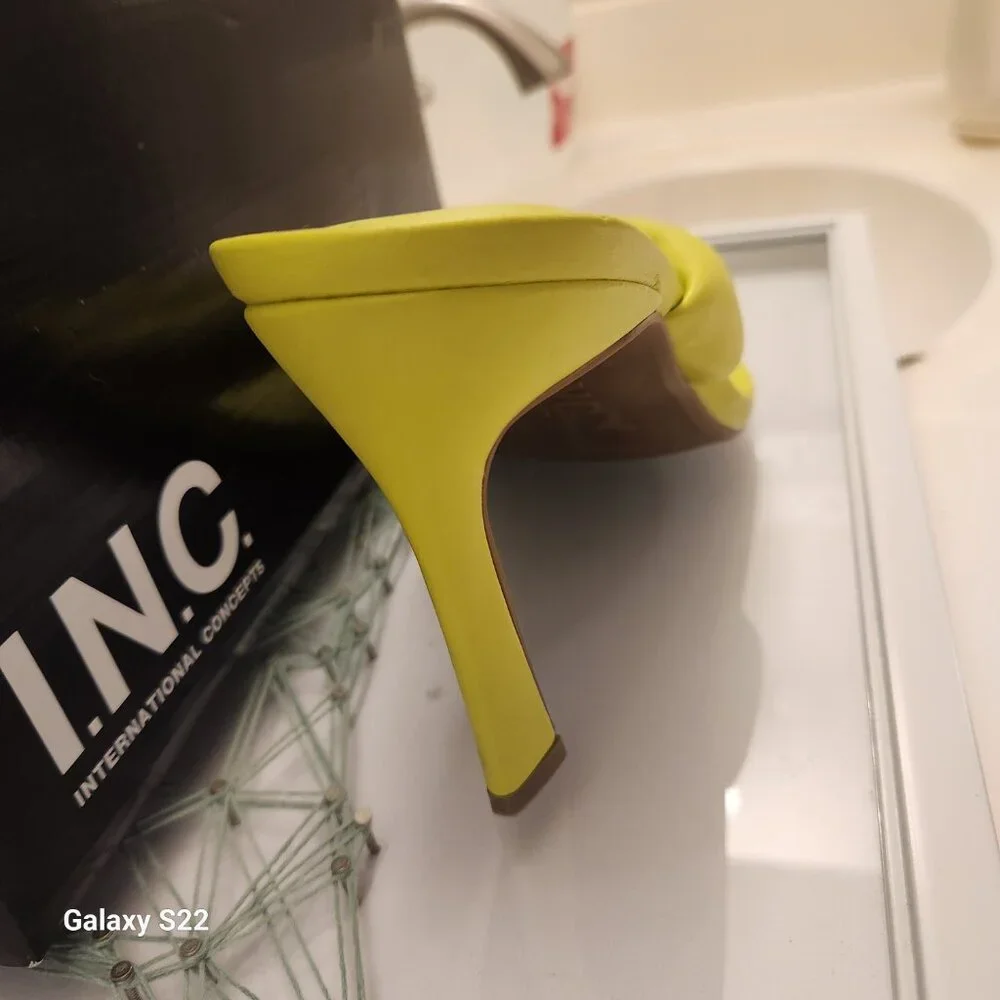 INC International Concepts Yellow Sandals - Picture 4 of 12
